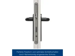 ZK-Tür-Element mit Eckzarge Weiß 750 mm x 1875 mm x 55 mm DIN Links