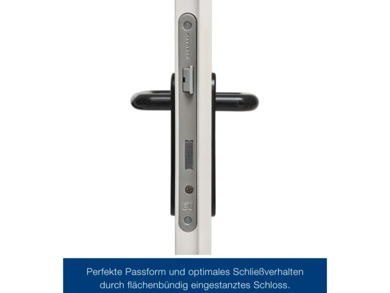 ZK-Tür-Element mit Eckzarge Weiß 1000 mm x 1875 mm x 55 mm DIN Rechts